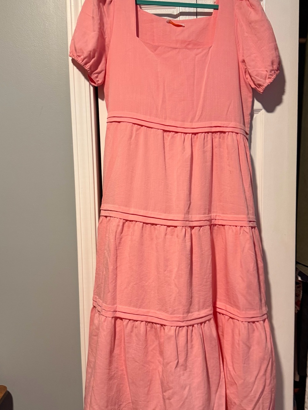 NWOT Pink Tiered Dress